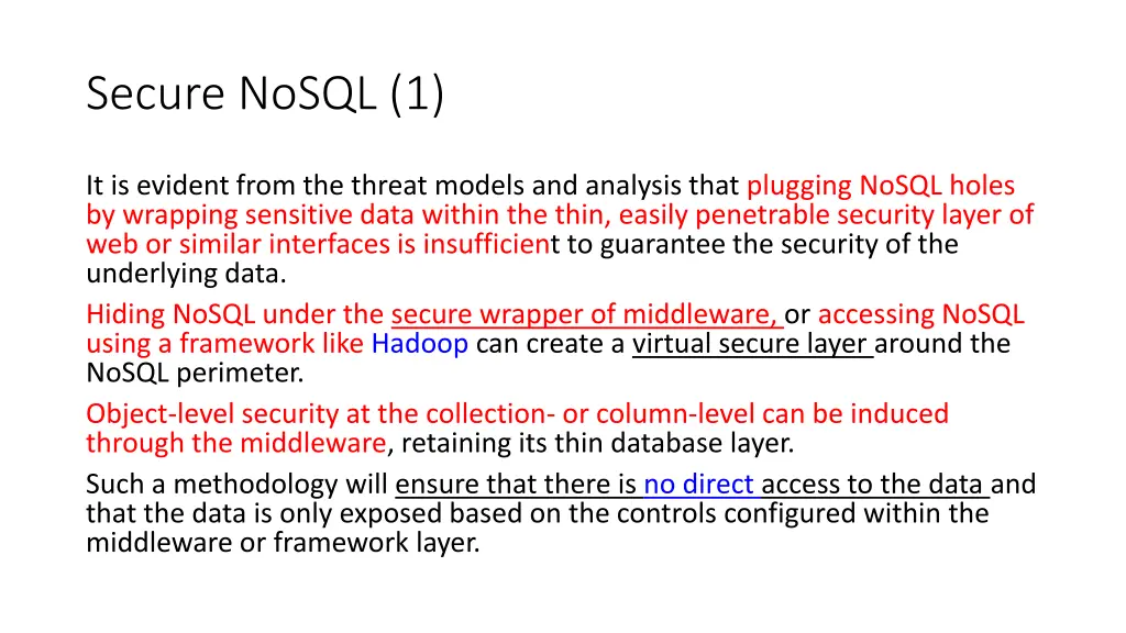 secure nosql 1