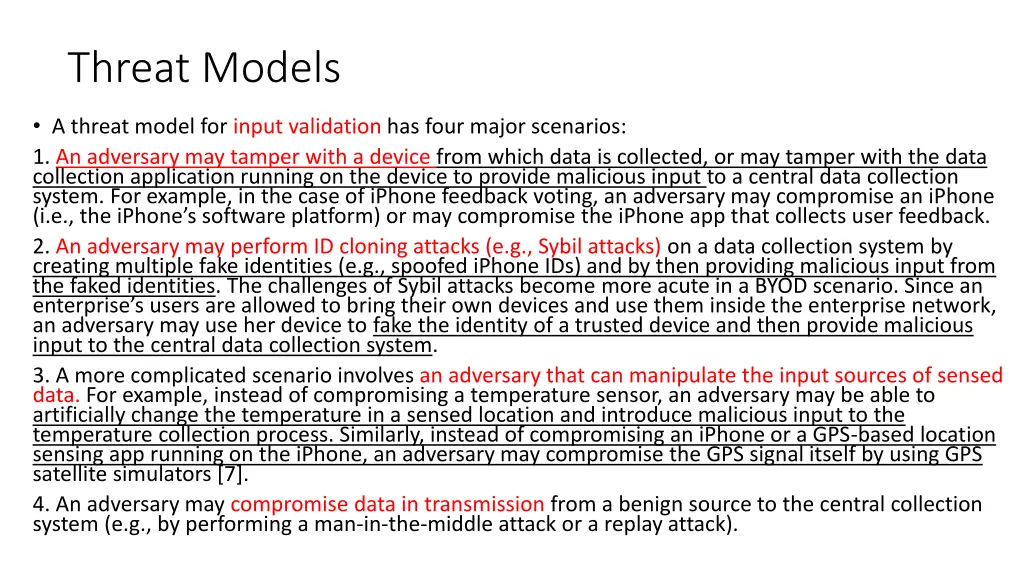 threat models 1