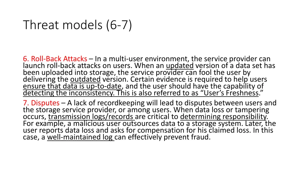 threat models 6 7