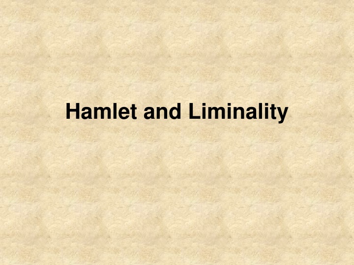 hamlet and liminality