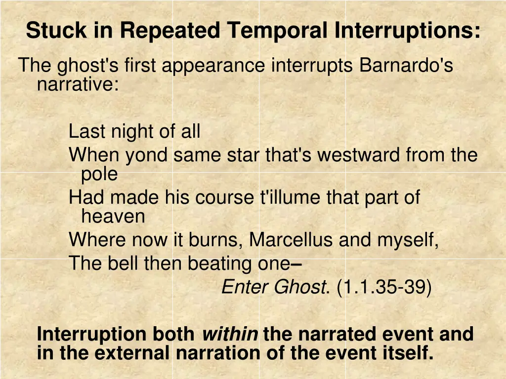 stuck in repeated temporal interruptions