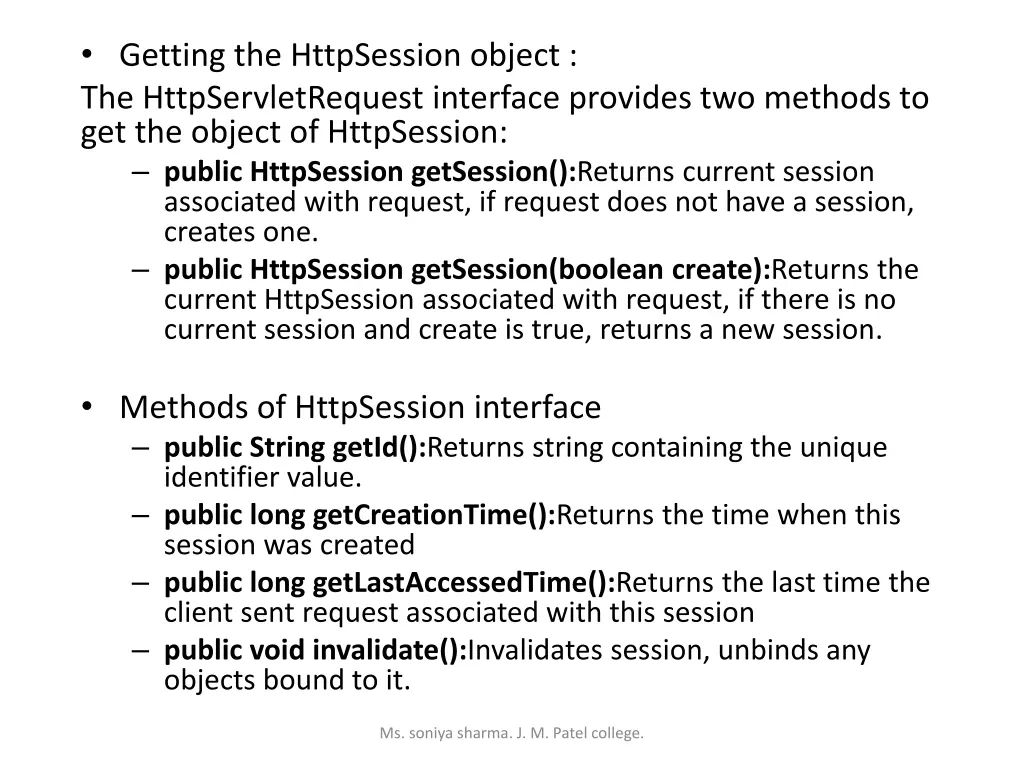 getting the httpsession object