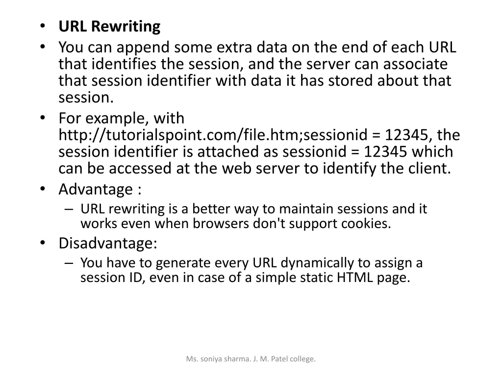 url rewriting you can append some extra data