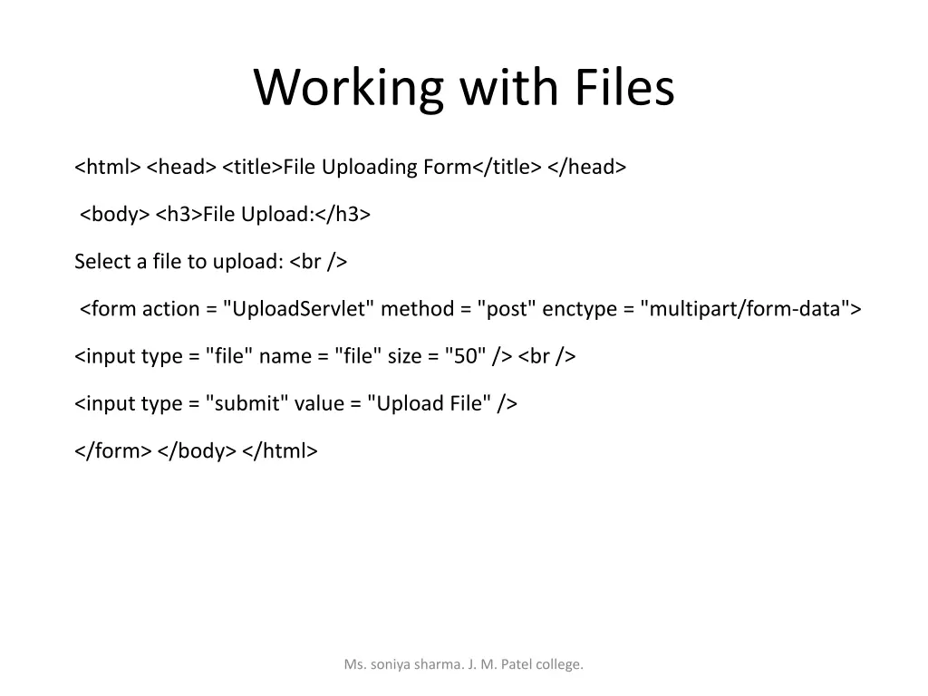 working with files 1