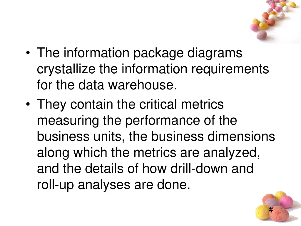 the information package diagrams crystallize