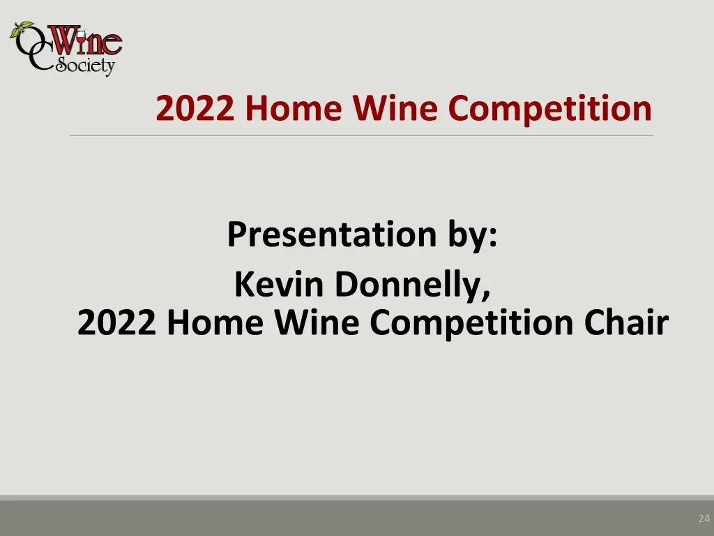 2022 home wine competition