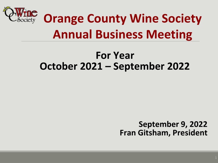 orange county wine society annual business meeting