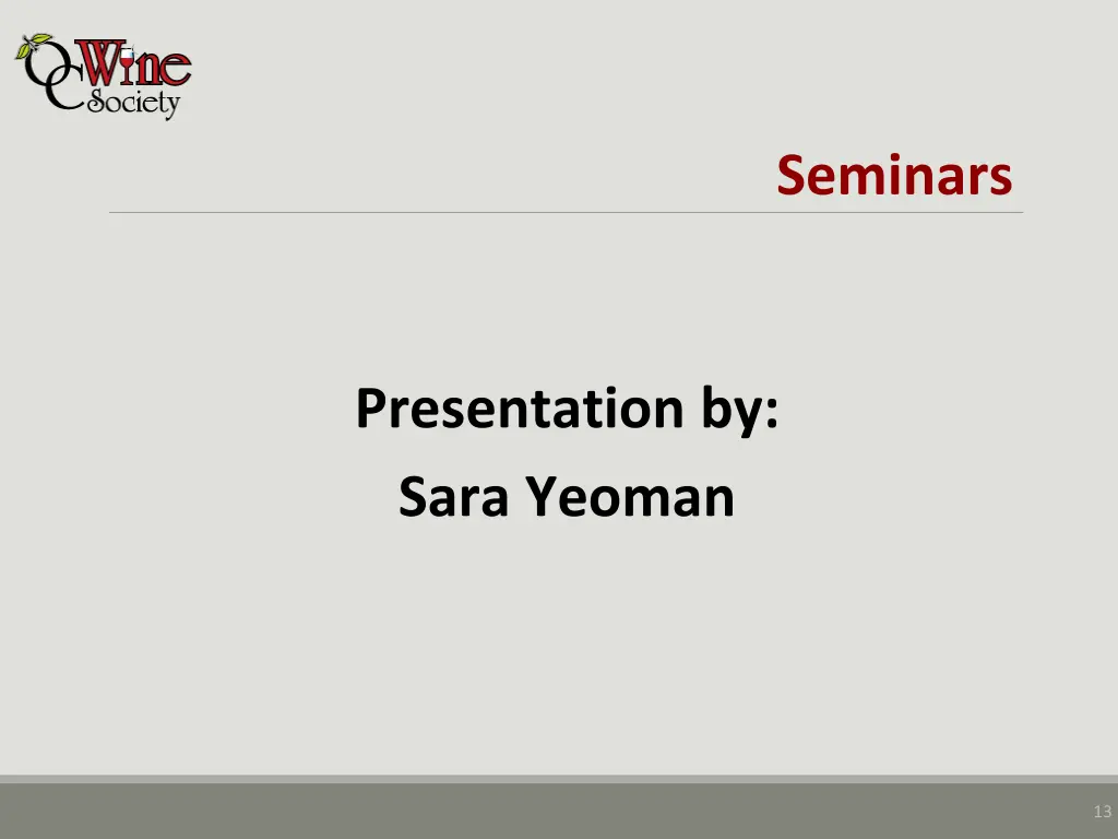 seminars