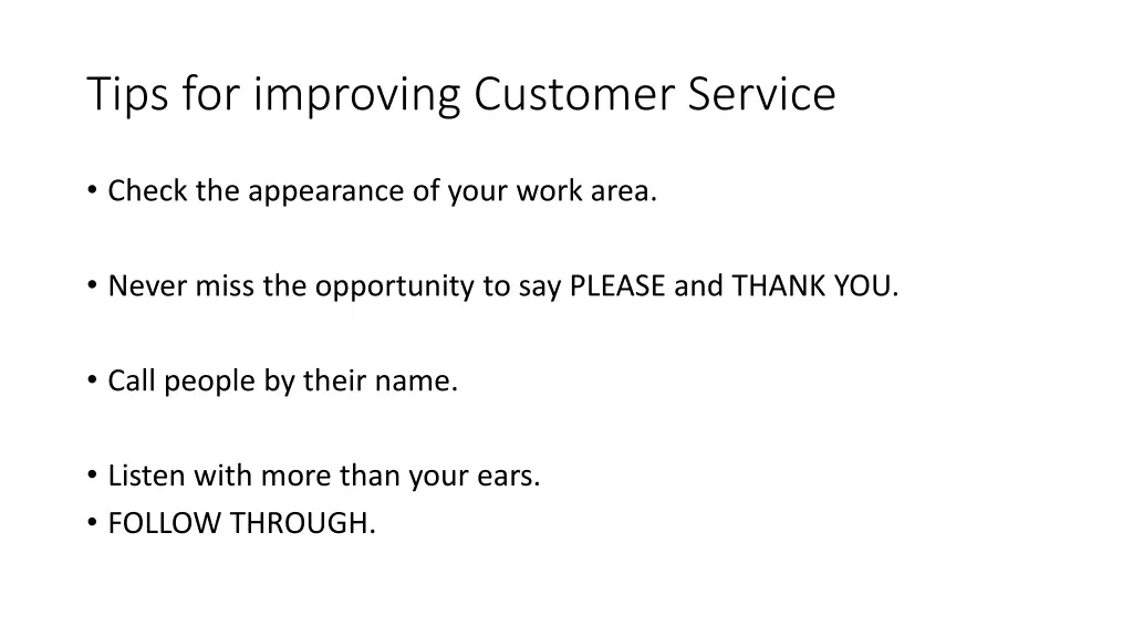 tips for improving customer service 1