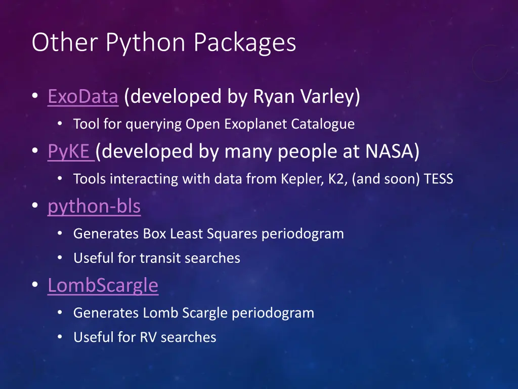 other python packages