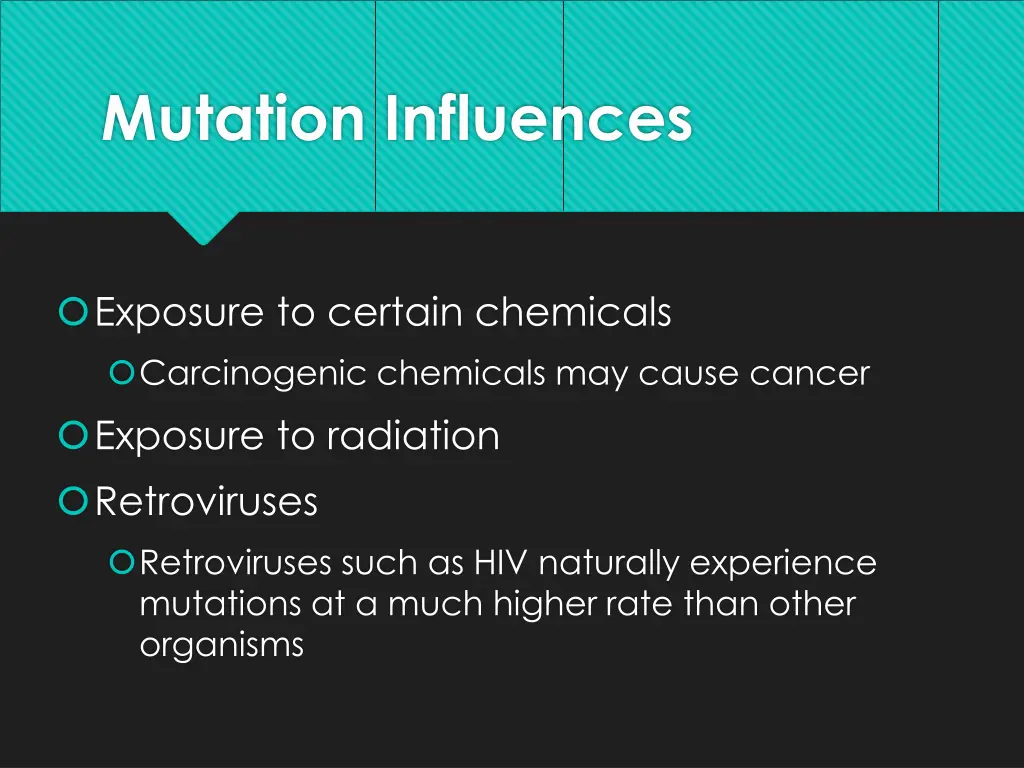 mutation influences