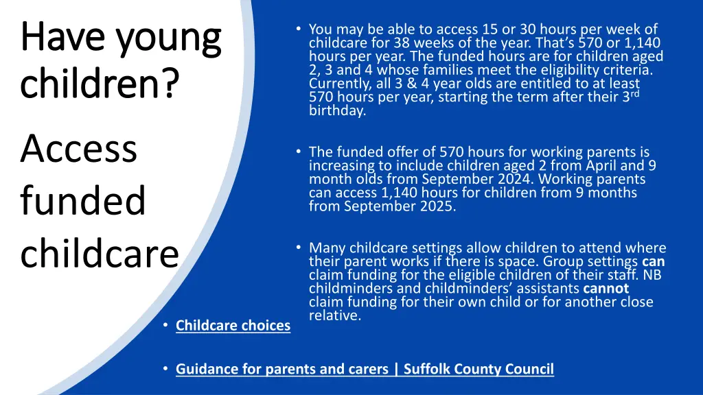 have young have young children children access