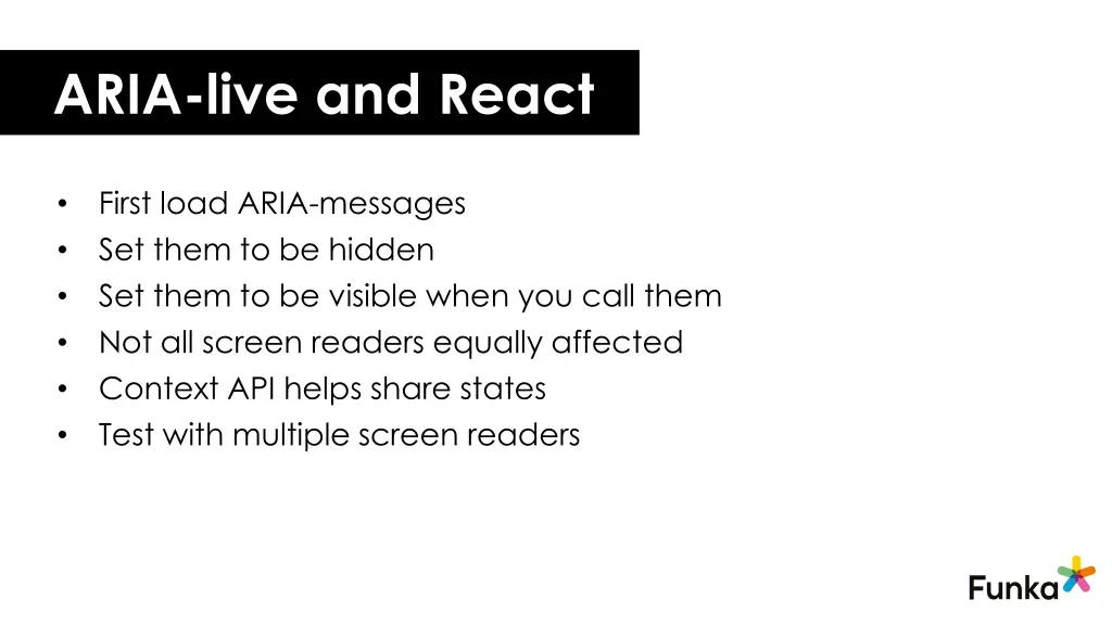 aria live and react 1