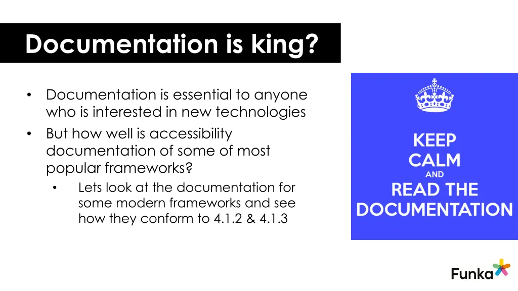 documentation is king