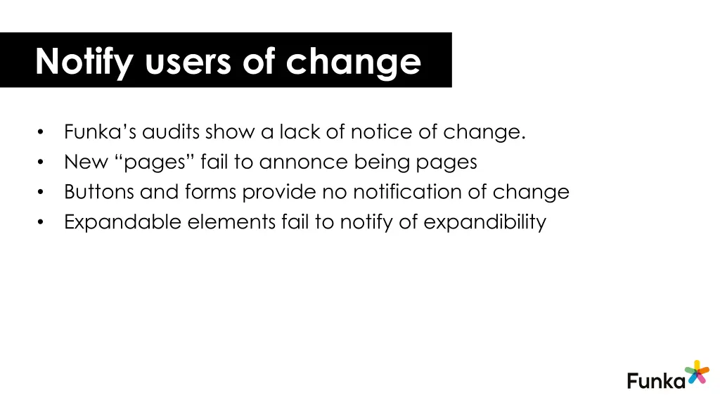 notify users of change