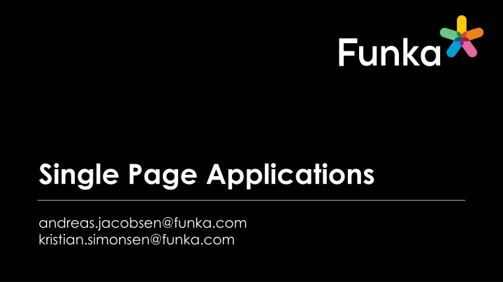 single page applications