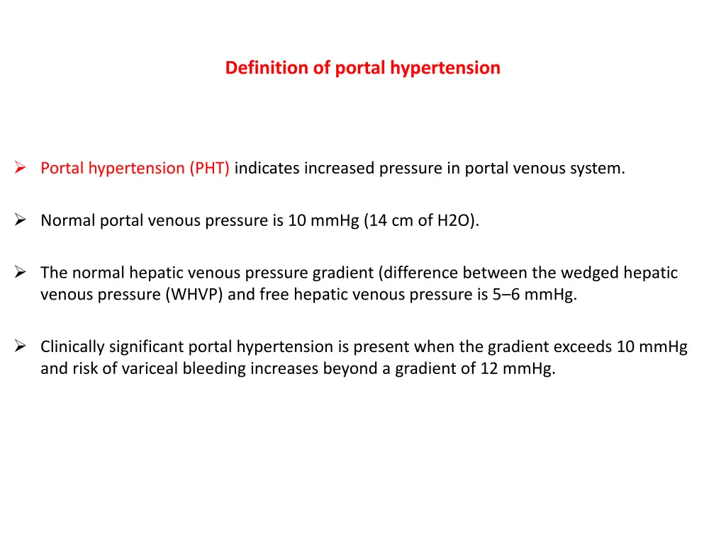 definition of portal hypertension