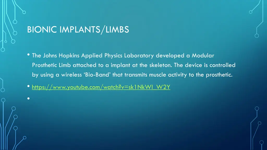 bionic implants limbs