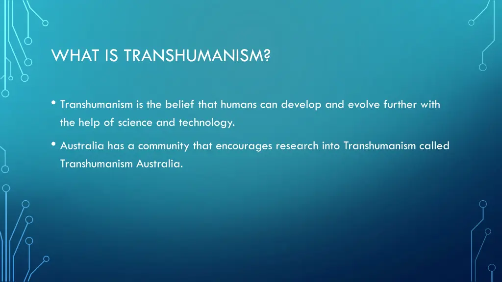 what is transhumanism