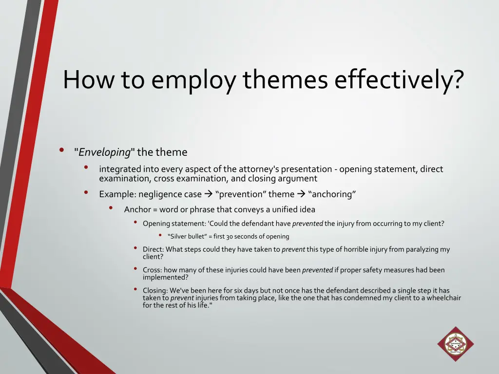 how to employ themes effectively