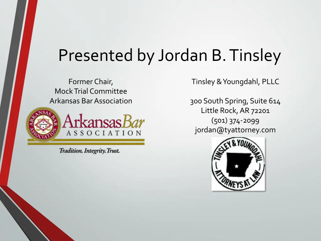 presented by jordan b tinsley