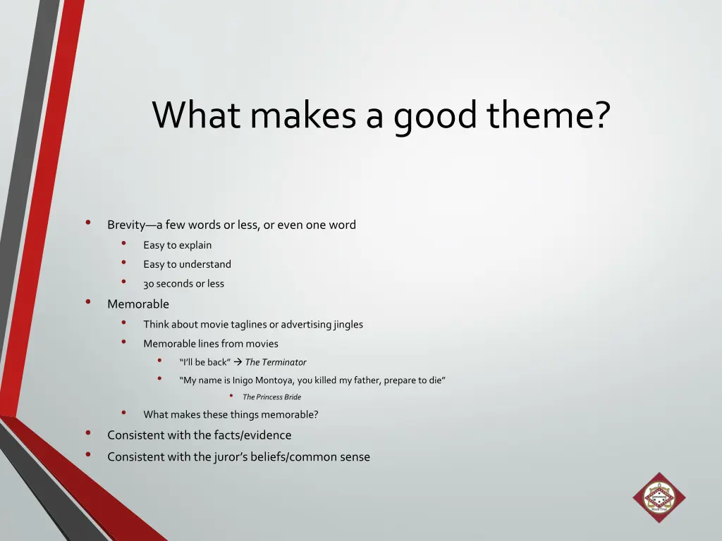 what makes a good theme