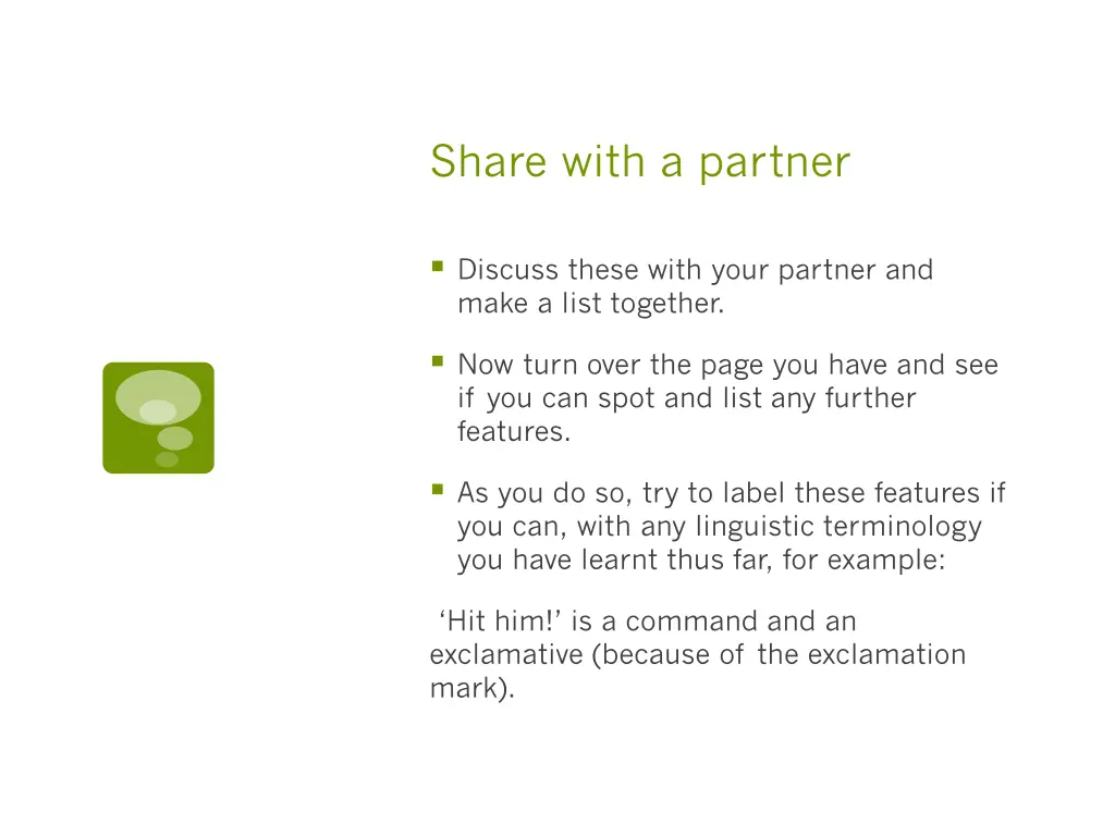 share with a partner