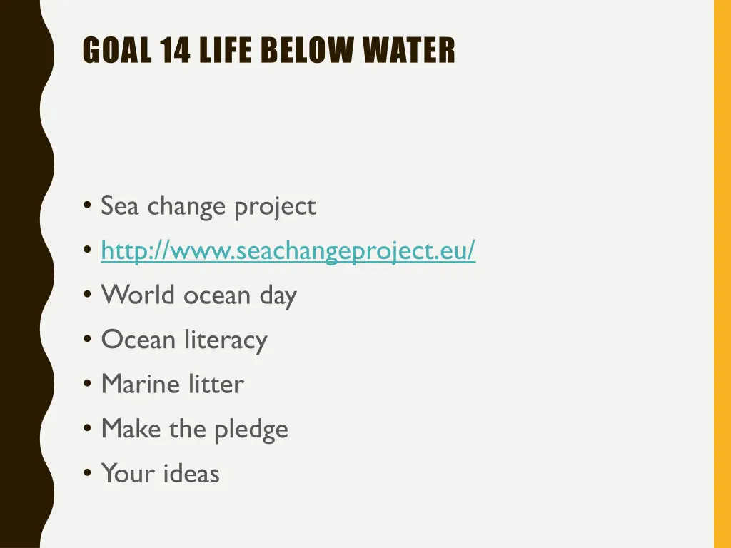 goal 14 life below water