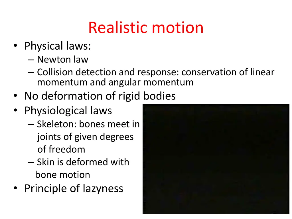 realistic motion