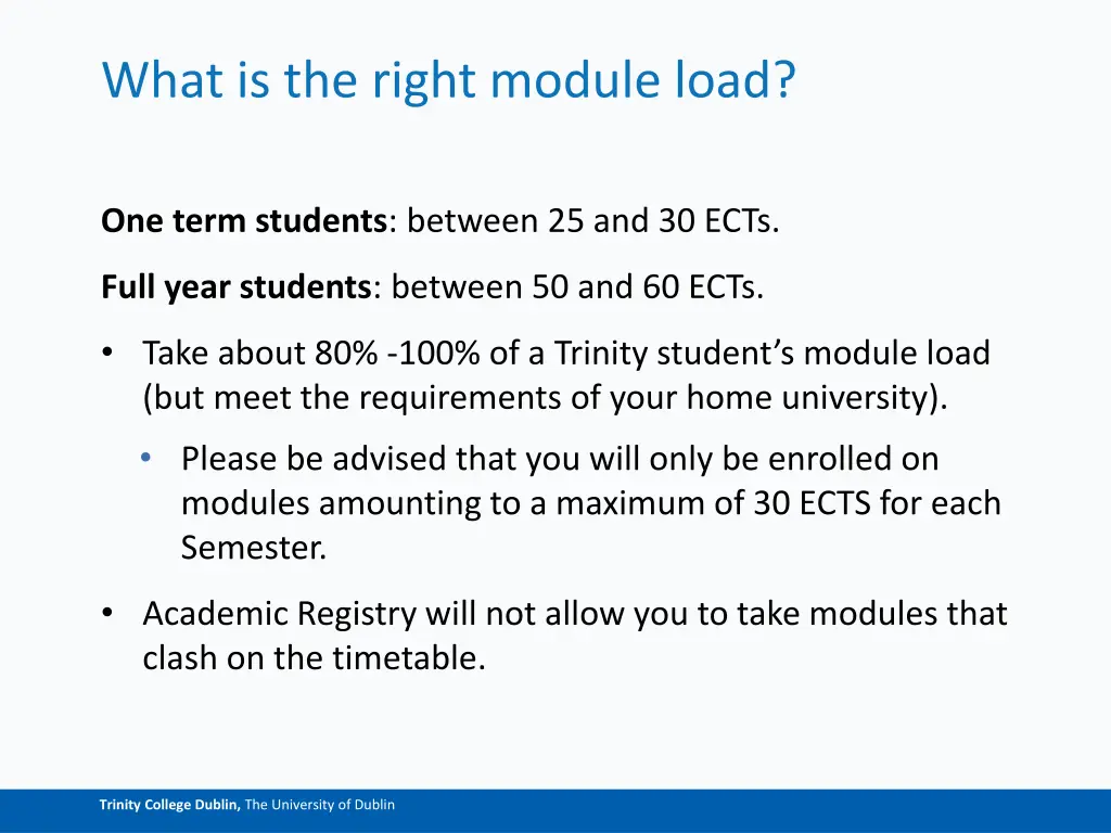 what is the right module load