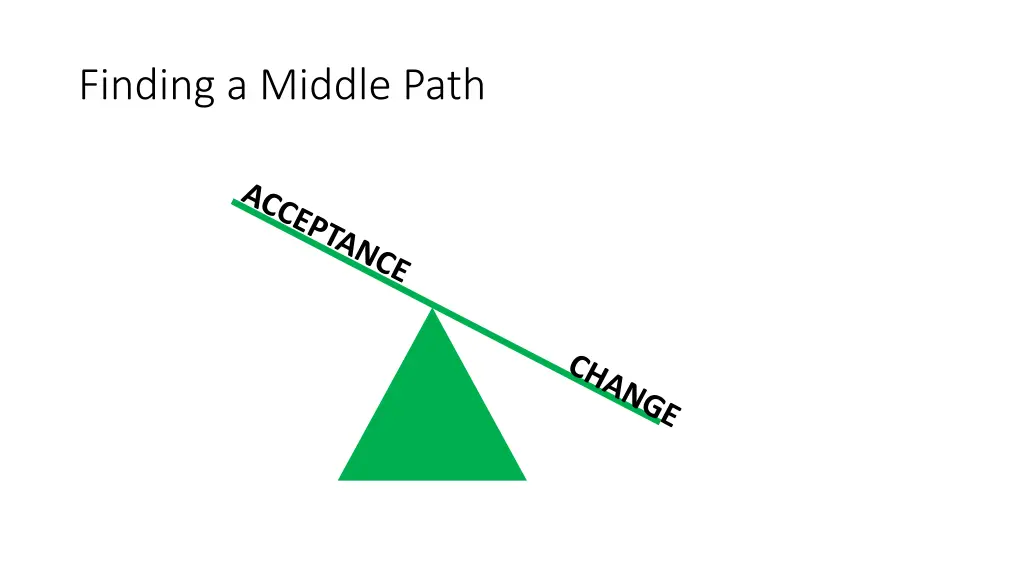 finding a middle path 1