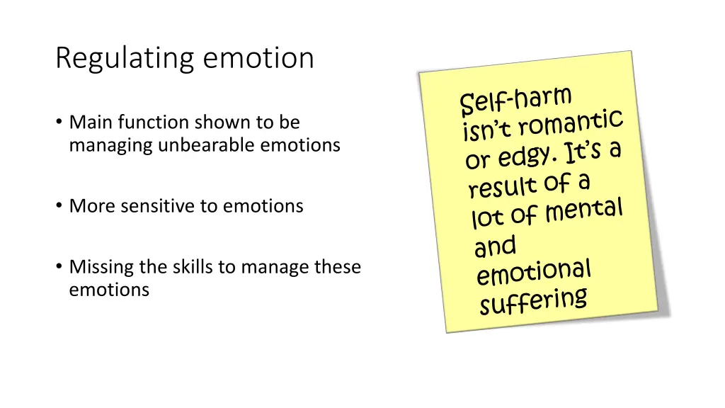 regulating emotion