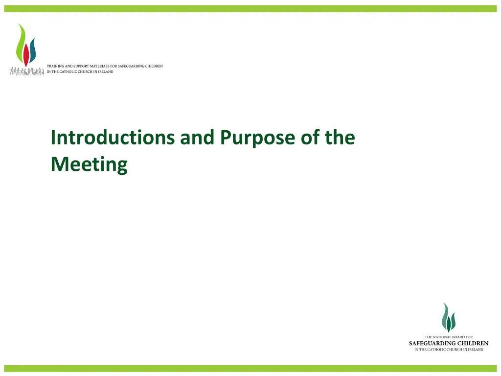 introductions and purpose of the meeting