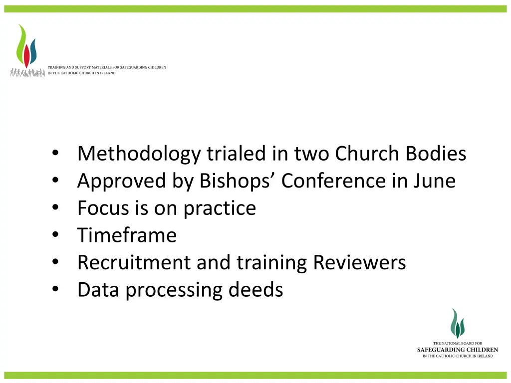 methodology trialed in two church bodies approved