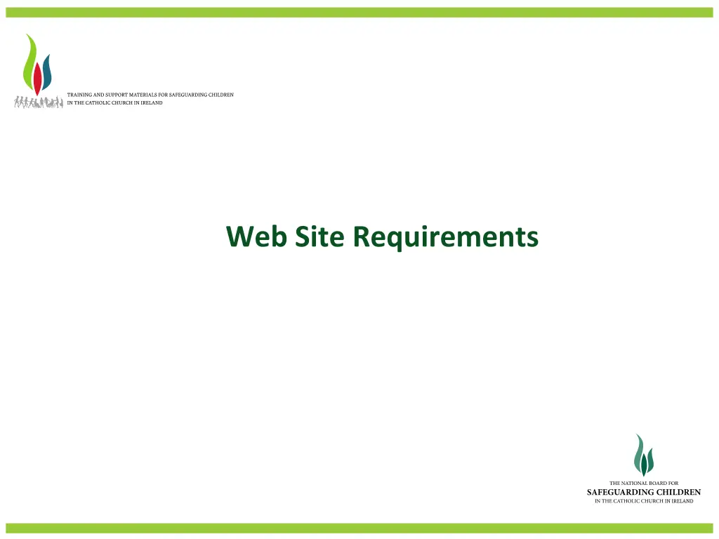 web site requirements