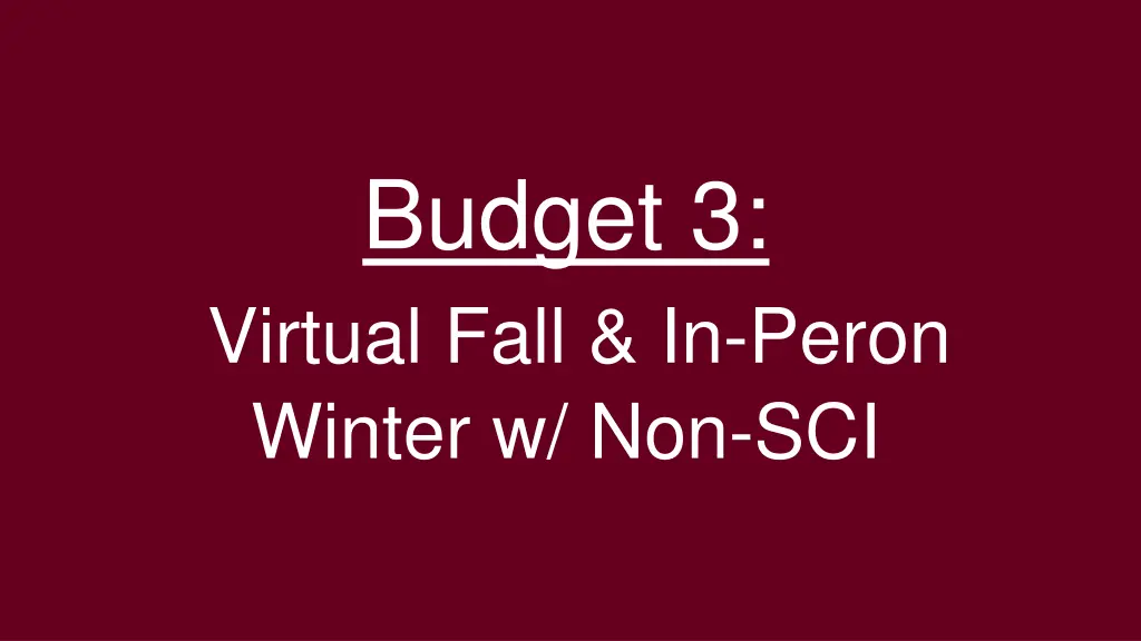 budget 3 virtual fall in peron winter w non sci