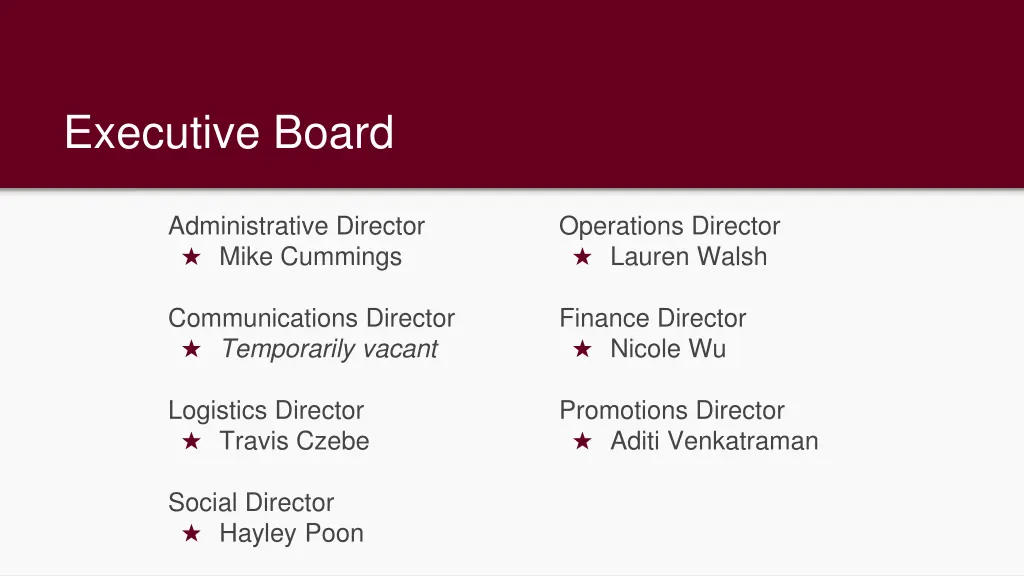 executive board