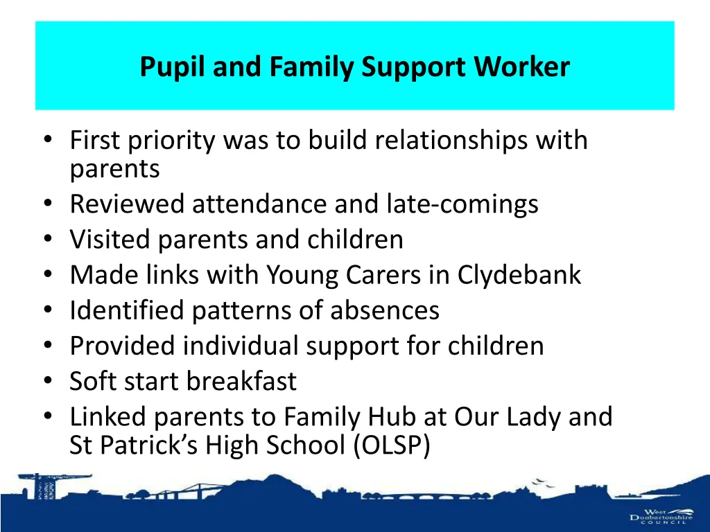 pupil and family support worker