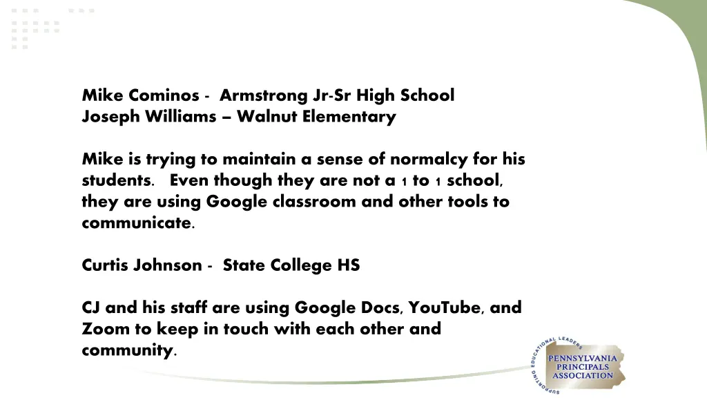 mike cominos armstrong jr sr high school joseph