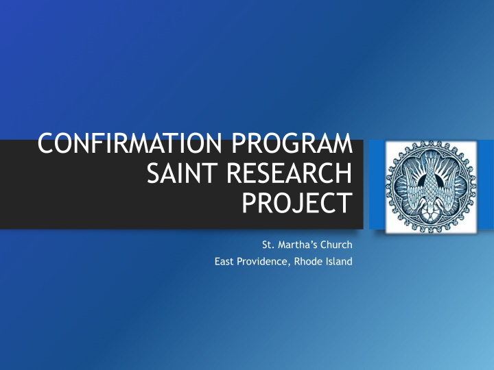 confirmation program saint research