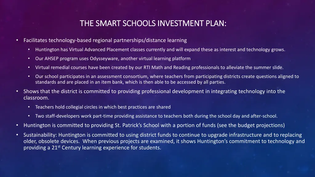 the smart schools investment plan the smart