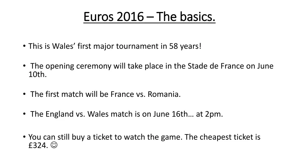 euros 2016 euros 2016 the basics