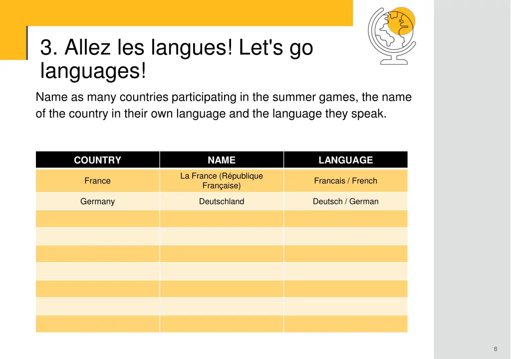 3 allez les langues let s go languages