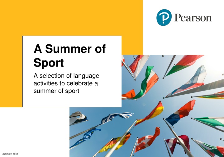 a summer of sport a selection of language