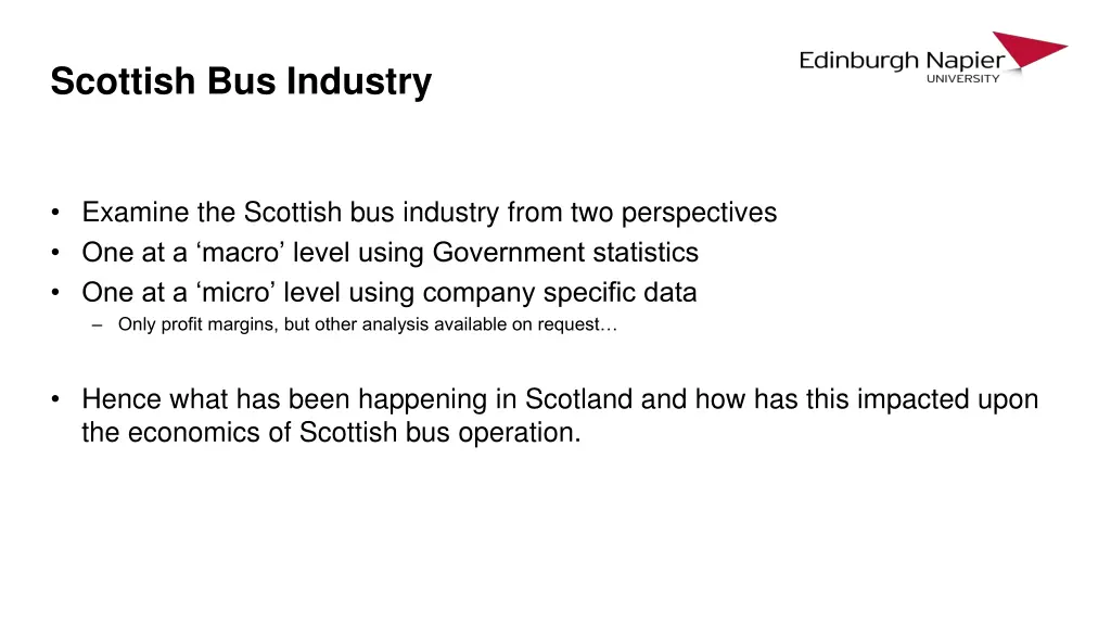 scottish bus industry