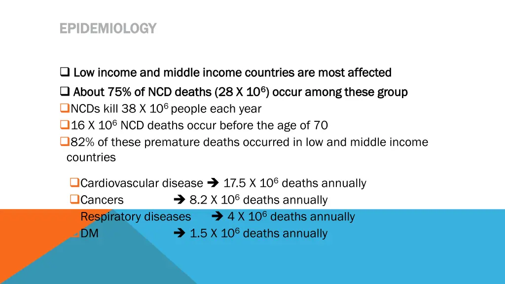 epidemiology epidemiology