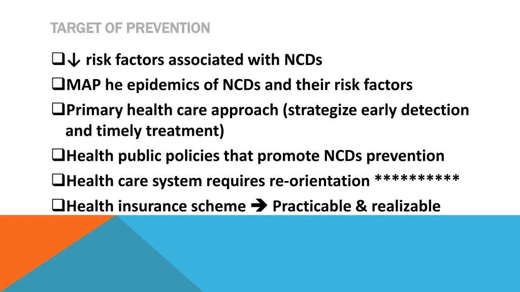 target of prevention target of prevention