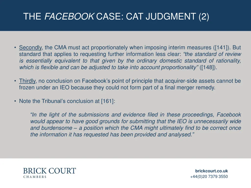 the facebook case cat judgment 2