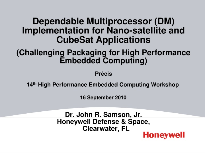 dependable multiprocessor dm implementation