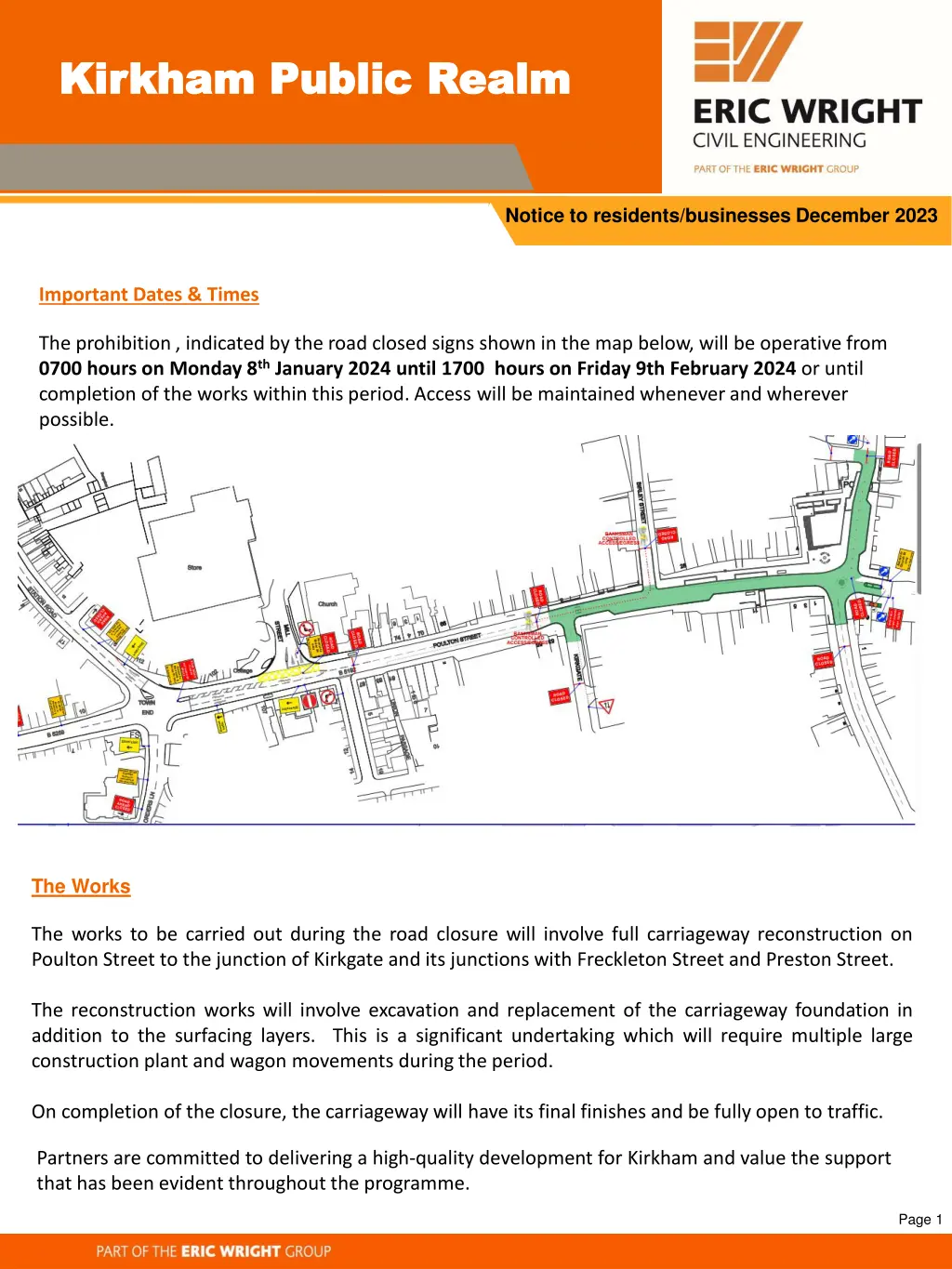 project name kirkham public realm kirkham public 1